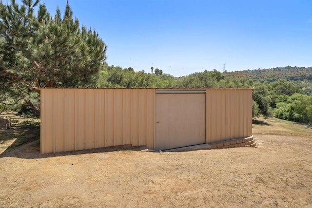 view of outdoor structure