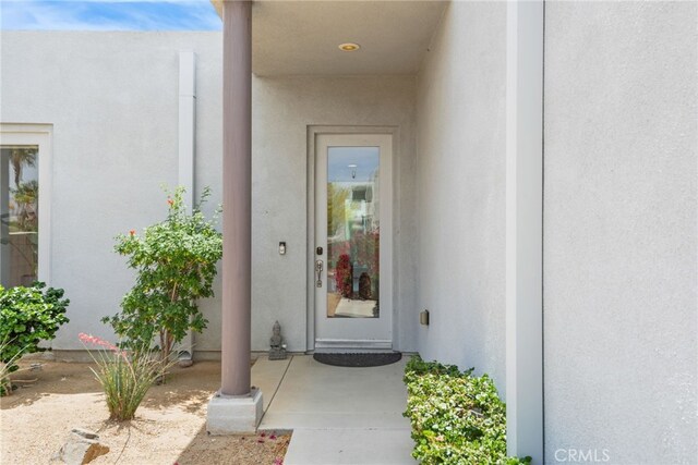 4934 Herzog Way, Palm Springs, CA 92262 - entrance to property with stucco siding