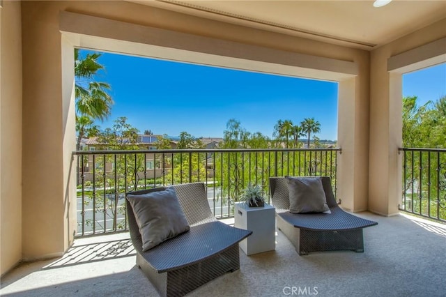 view of balcony