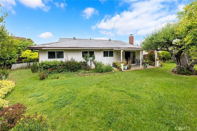 18502 Bellorita St, Rowland Heights, CA 91748 - back of house featuring a patio and a chimney