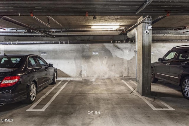 view of parking deck