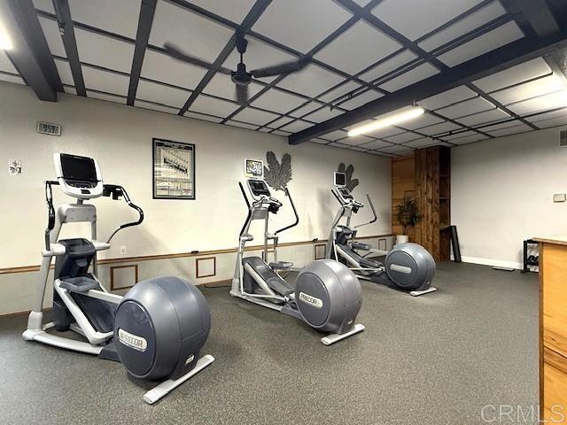 view of gym