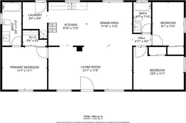 108 2nd St, Taft, CA 93268 - view of home floor plan