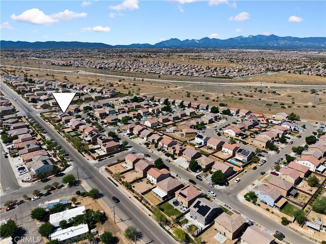 9331 Sapphire Ave, Hesperia, CA 92344 - aerial view of property's location with mountains