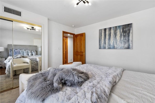 10703 Wheatland Ave, Sunland, CA 91040 - bedroom with a closet and visible vents