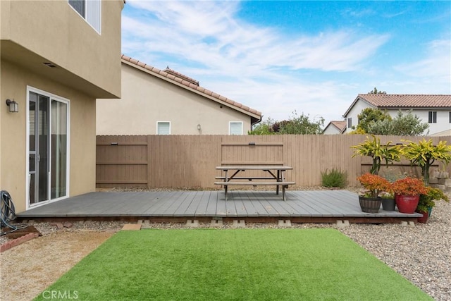 4575 Castillo Dr, Guadalupe, CA 93434 - view of yard featuring a wooden deck