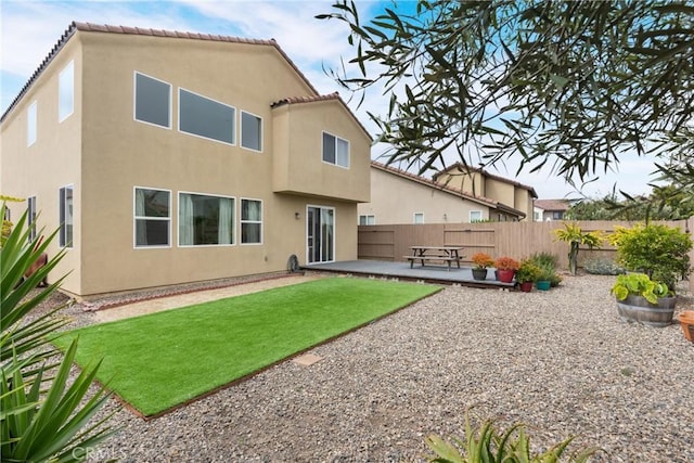 4575 Castillo Dr, Guadalupe, CA 93434 - rear view of property with a patio and stucco siding