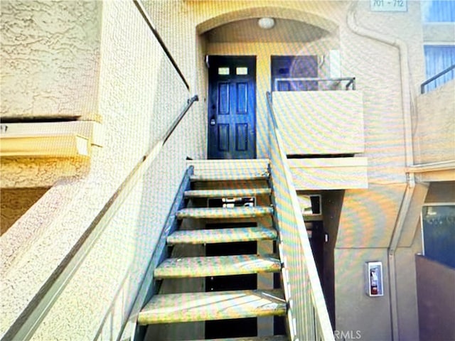 view of stairway