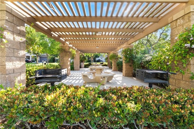 6239 Longmeadow St, Riverside, CA 92505 - view of patio featuring a pergola