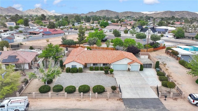 19804 Haida Rd, Apple Valley, CA 92307 - bird's eye view with a residential view and a mountain view