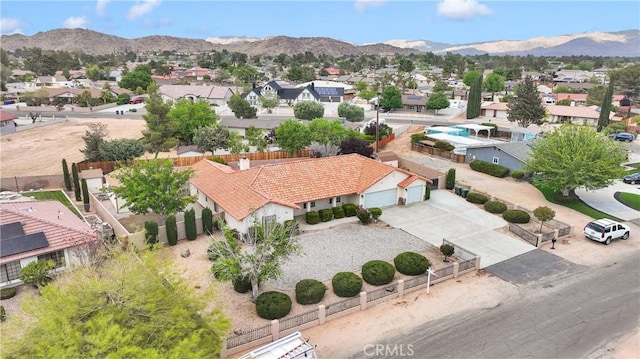 19804 Haida Rd, Apple Valley, CA 92307 - drone / aerial view featuring a residential view and a mountain view