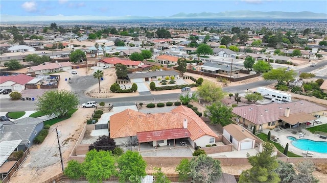 19804 Haida Rd, Apple Valley, CA 92307 - bird's eye view featuring a mountain view and a residential view