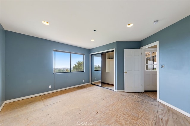 845 N Glendora Ave, Glendora, CA 91741 - unfurnished bedroom featuring baseboards, a closet, and recessed lighting
