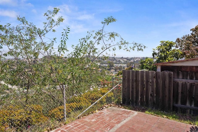 view of patio / terrace with fence
