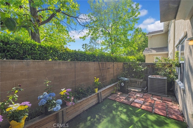 7353 W Ellena W Unit 83, Rancho Cucamonga, CA 91730 - fenced backyard with central AC and a patio