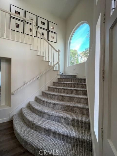27041 S Ridge Dr, Mission Viejo, CA 92692 - stairs with wood finished floors and baseboards