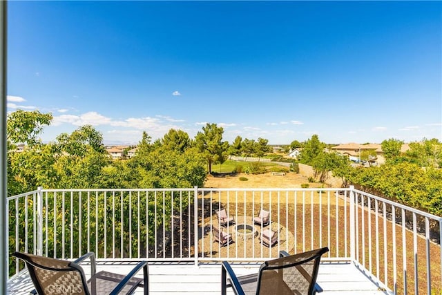 view of balcony
