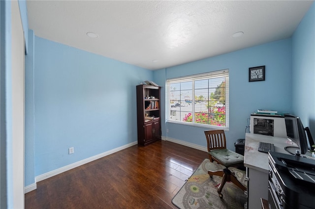 45628 Gleneagles Ct, Temecula, CA 92592 - office area featuring baseboards and wood finished floors
