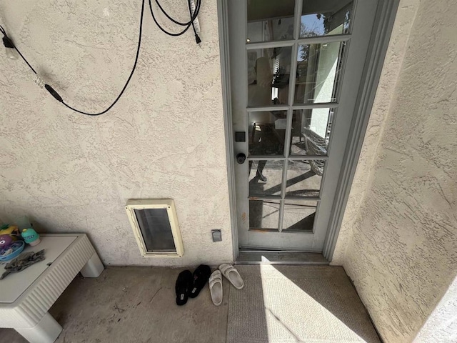 10525 Flora Verda Ct, Santee, CA 92071 - property entrance featuring visible vents and stucco siding