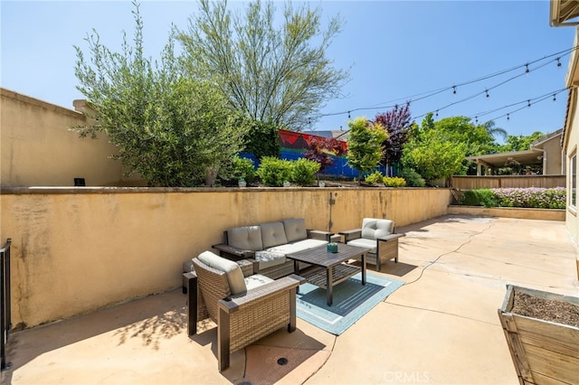 1526 Cole Ln, Upland, CA 91784 - view of patio / terrace featuring an outdoor living space