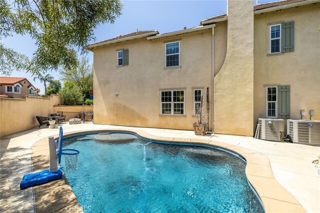 1526 Cole Ln, Upland, CA 91784 - view of pool with a patio and cooling unit