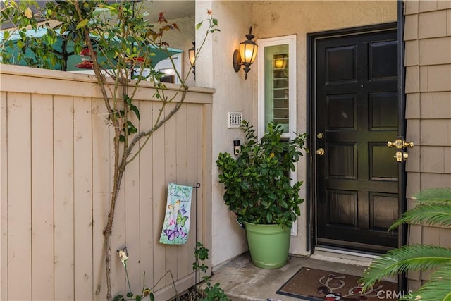 view of exterior entry