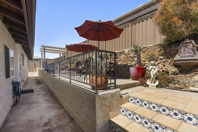 4331 Summit Dr, La Mesa, CA 91941 - fenced backyard featuring a patio