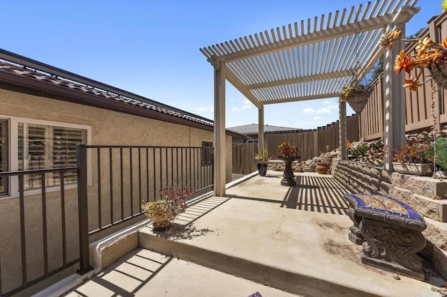 4331 Summit Dr, La Mesa, CA 91941 - view of patio with a pergola