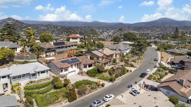 4331 Summit Dr, La Mesa, CA 91941 - aerial perspective of suburban area with mountains