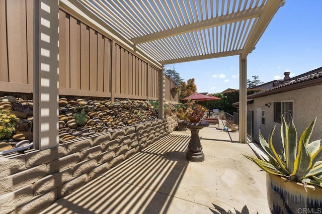 4331 Summit Dr, La Mesa, CA 91941 - view of patio / terrace with a pergola