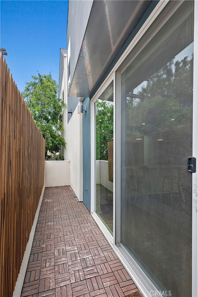 exterior space with fence