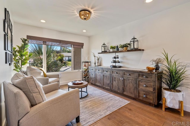 6658 Belle Haven Dr, San Diego, CA 92120 - living room featuring light wood-style flooring and recessed lighting