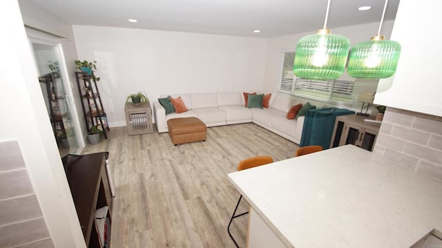 8394 Blue Lake Dr, San Diego, CA 92119 - living area with recessed lighting and wood finished floors