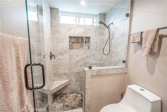 2650 Belburn Pl, Simi Valley, CA 93065 - bathroom featuring a shower stall and toilet