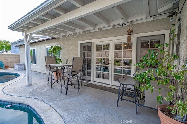 2650 Belburn Pl, Simi Valley, CA 93065 - view of patio / terrace with french doors and fence