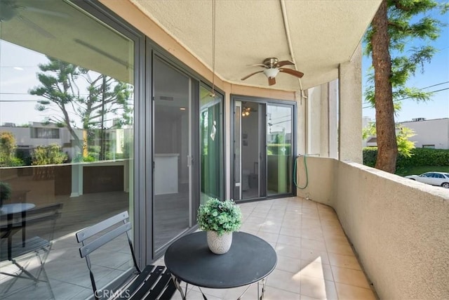 5216 Yarmouth Ave Unit 106, Encino, CA 91316 - balcony with ceiling fan