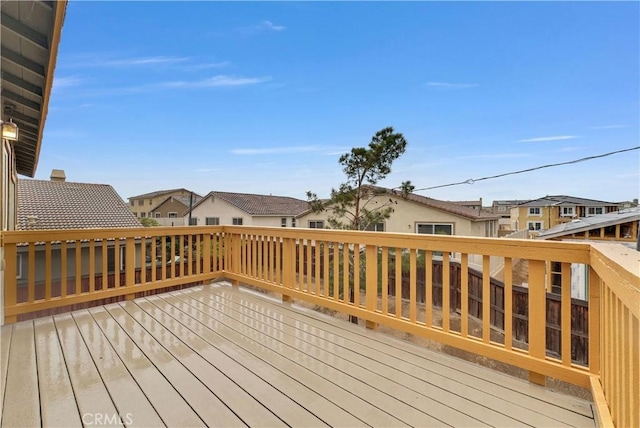 9058 Chimney Rock Ave, Hesperia, CA 92344 - wooden deck with a residential view