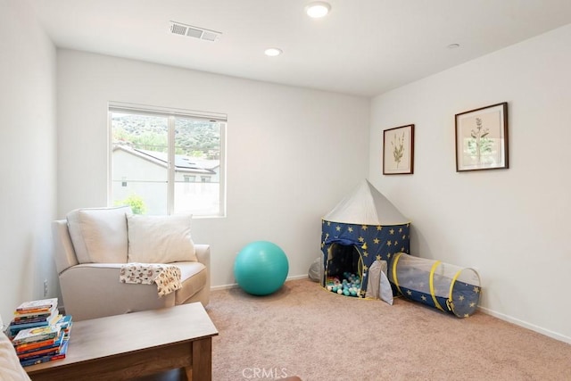 24060 Raptor Way, Lake Elsinore, CA 92532 - recreation room featuring carpet floors, baseboards, and recessed lighting