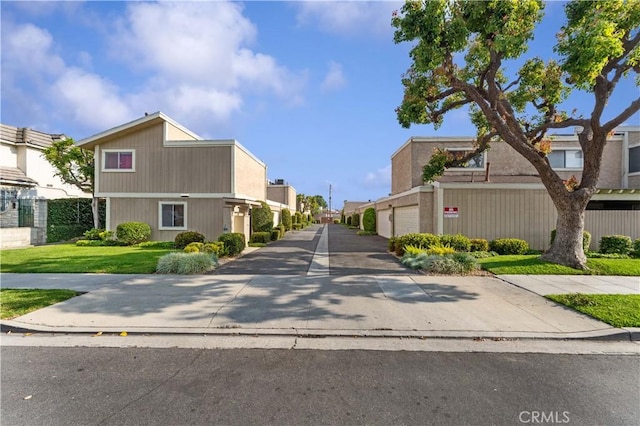 view of street with a residential view