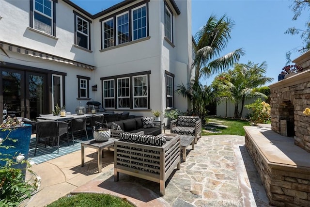 view of patio / terrace with an outdoor hangout area