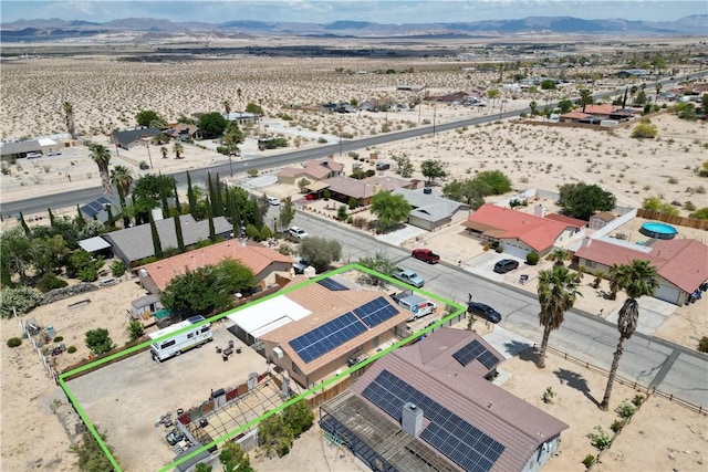 5750 Hall Ln Unit 29, Palms, CA 92277 - birds eye view of property featuring a desert view and a mountain view