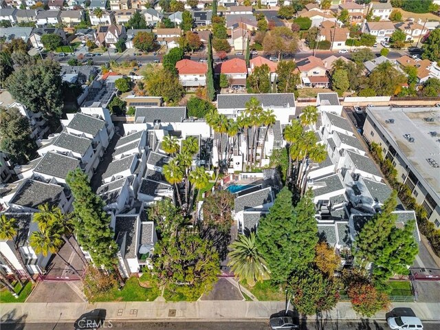 aerial view featuring a residential view