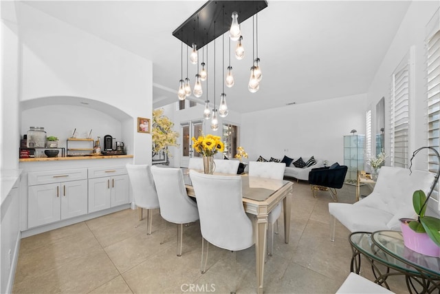 5 Westchester Ct, Coto De Caza, CA 92679 - dining space with light tile patterned flooring and a chandelier