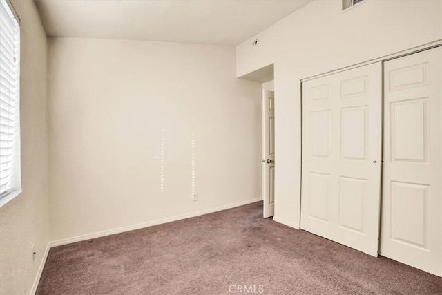 60803 Division St, Joshua Tree, CA 92252 - unfurnished bedroom with carpet floors and a closet