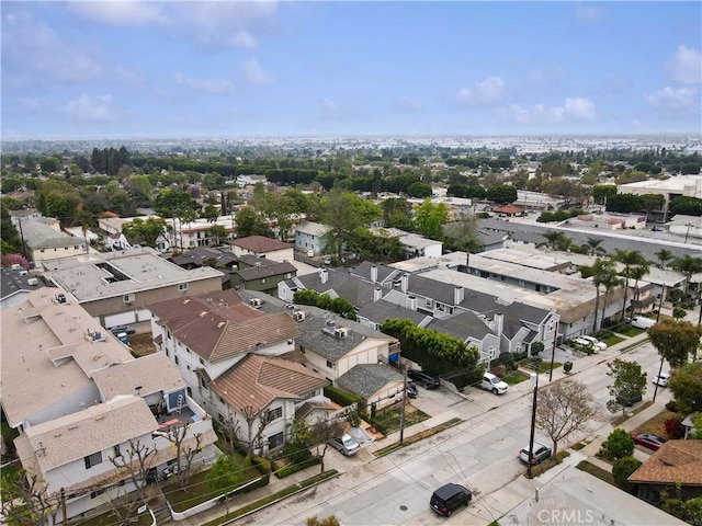 bird's eye view featuring a residential view