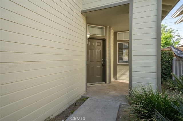 view of entrance to property
