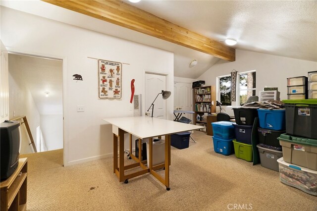 interior space with carpet flooring