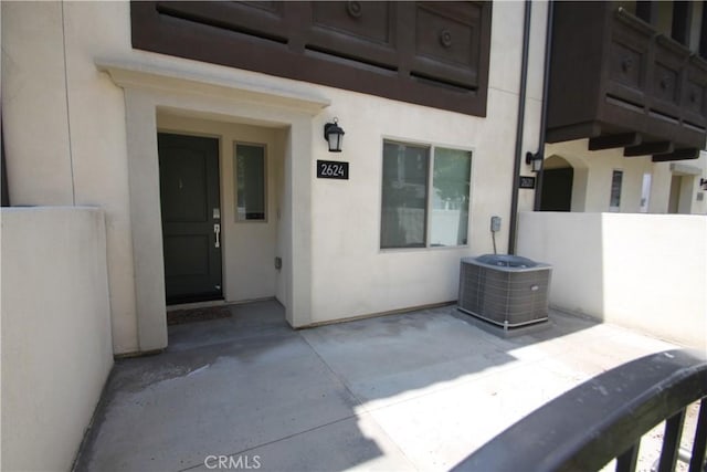 2624 Paisly Ct, Arcadia, CA 91007 - property entrance with stucco siding and cooling unit