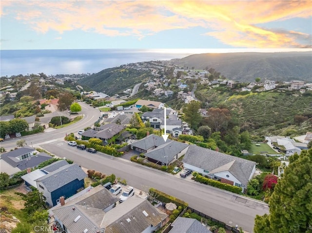 bird's eye view featuring a residential view