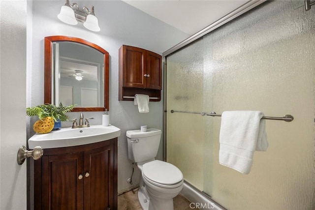 3881 Valle Vista Dr, Chino Hills, CA 91709 - full bath with a stall shower, vanity, and toilet